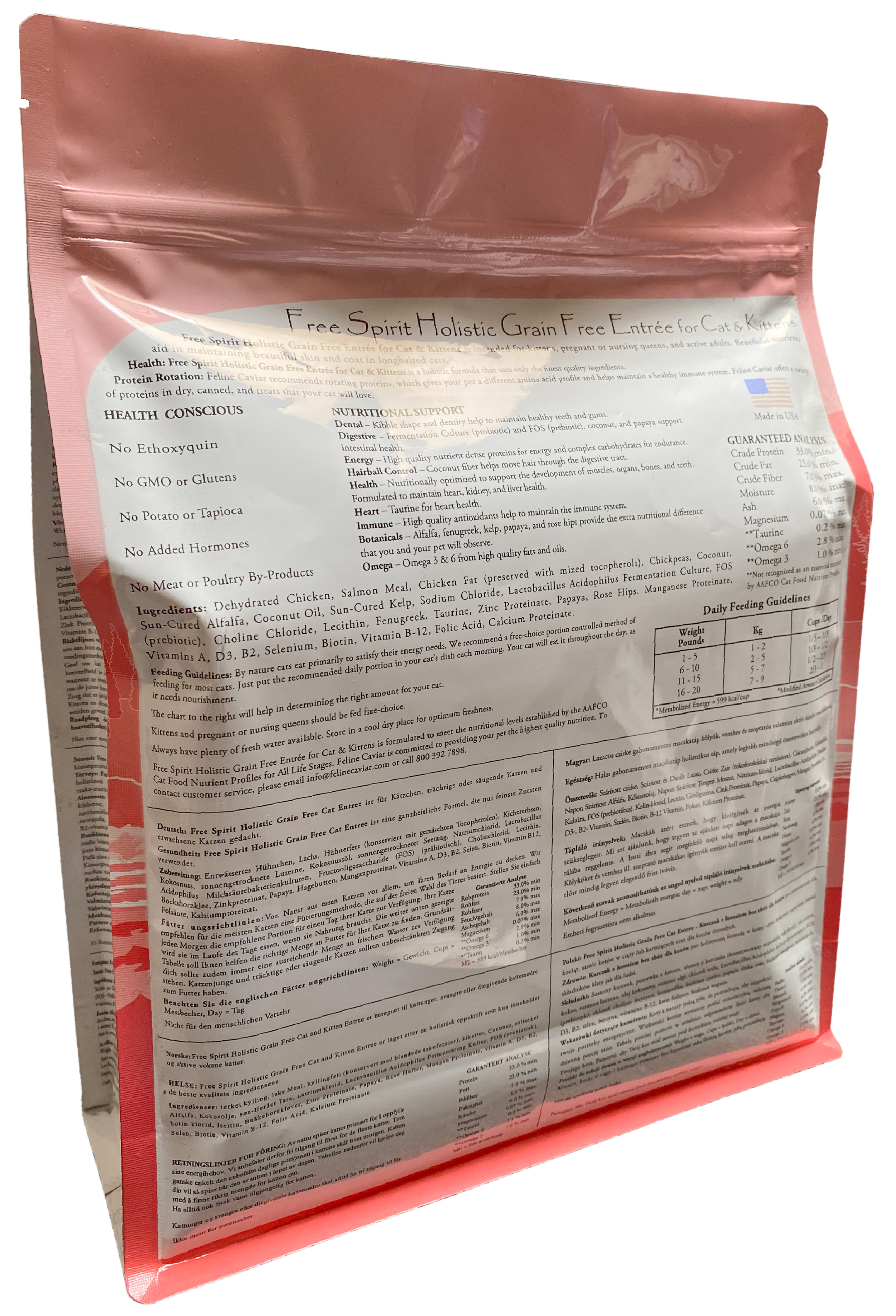 Feline Caviar Free Spirit back