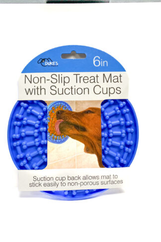 Blue Non-Slip Treat Mat with Suction Cups